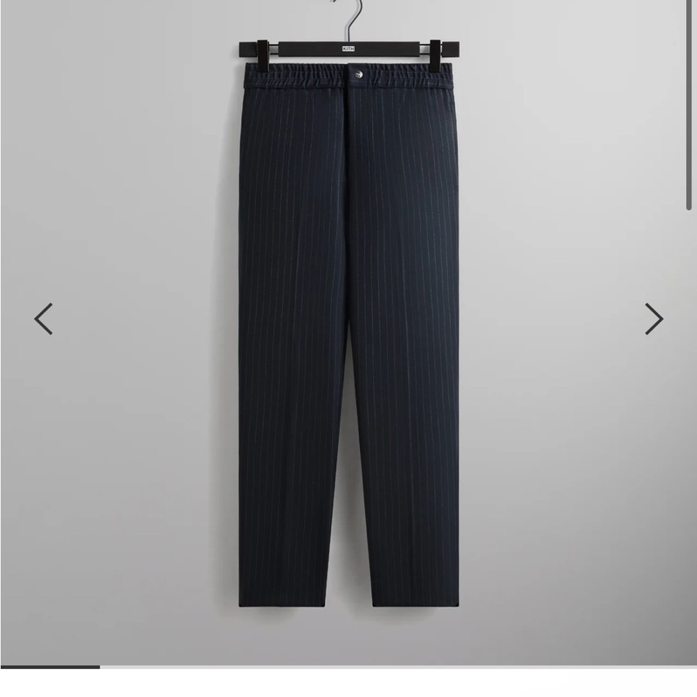 Kith Men's Navy Pinstripe Pants